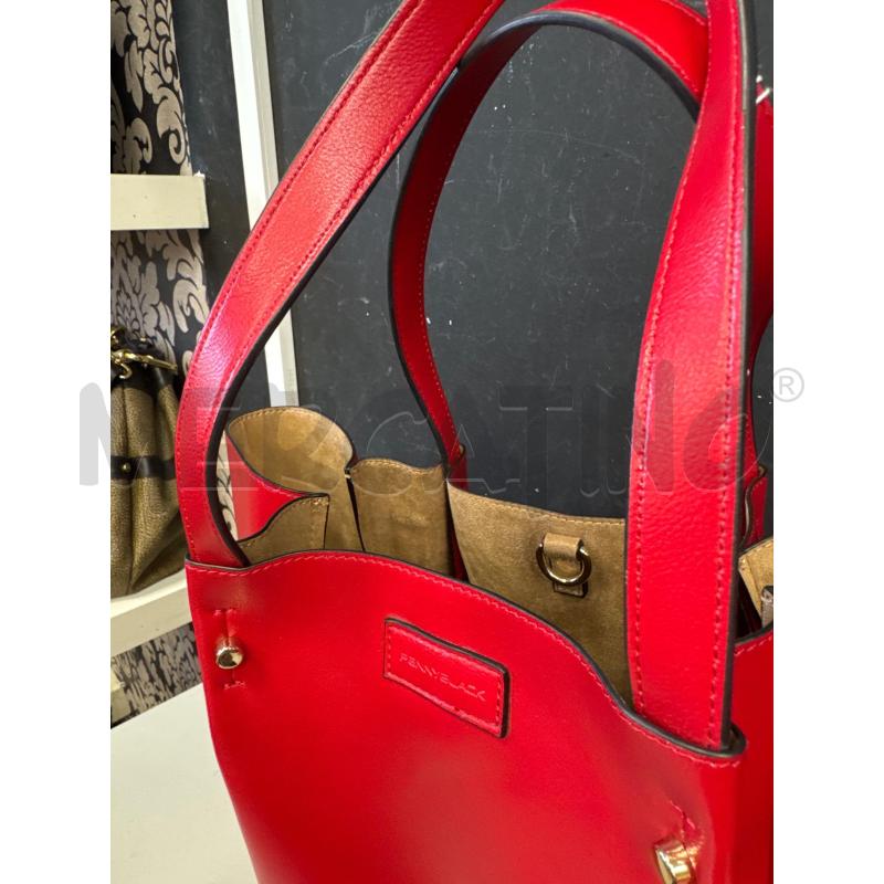 BORSA DONNA PENNYBLACK ROSSA INTERNO BEIGE | Mercatino dell'Usato Cava de tirreni 5