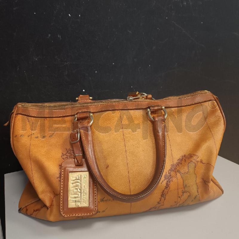 BORSA DONNA PRIMA CLASSE BAULETTO BEIGE MAPPA  | Mercatino dell'Usato Cava de tirreni 1