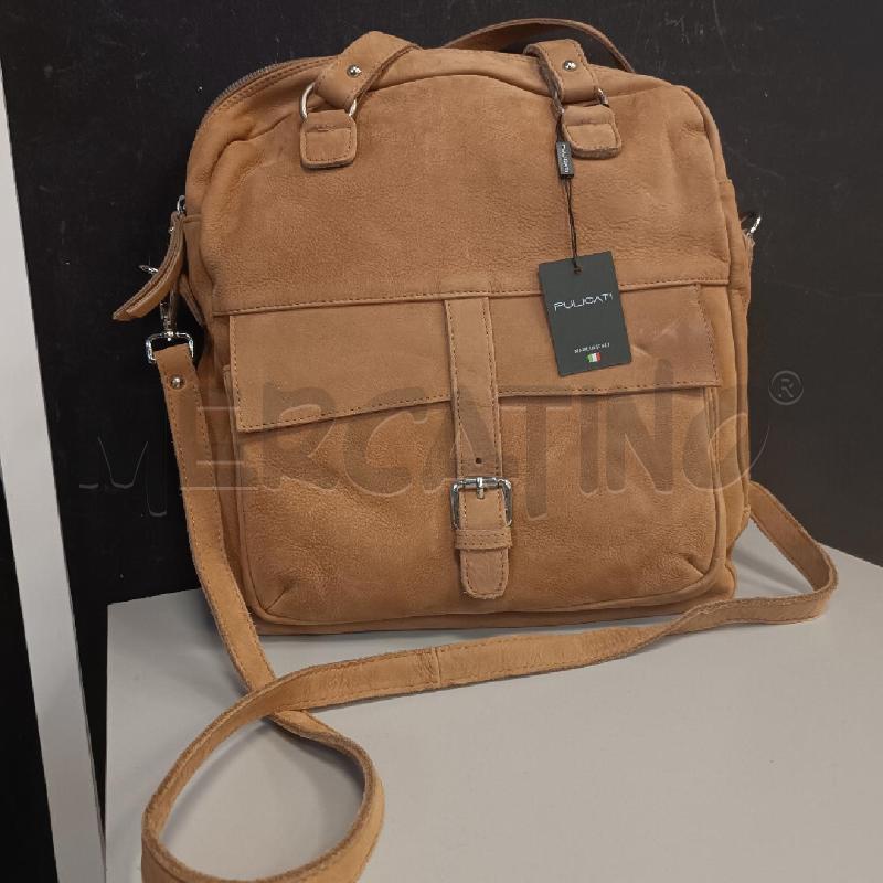 BORSA DONNA PULICATI BEIGE SCAMOSCIATA NUOVA  | Mercatino dell'Usato Cava de tirreni 1