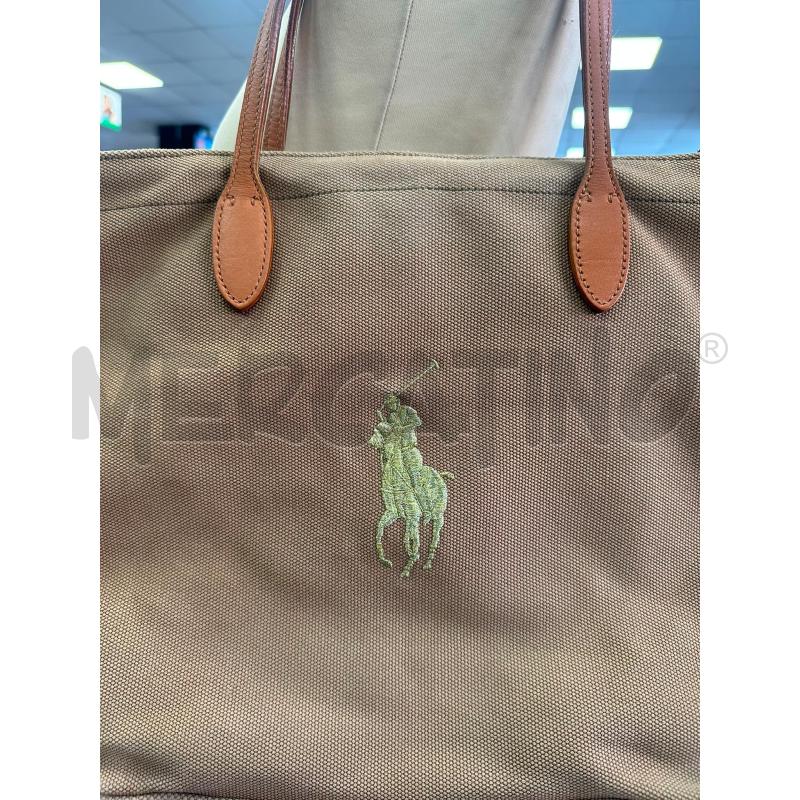 BORSA DONNA RALPH LAUREN BEIGE TOTE BAG IN TELA | Mercatino dell'Usato Cava de tirreni 3