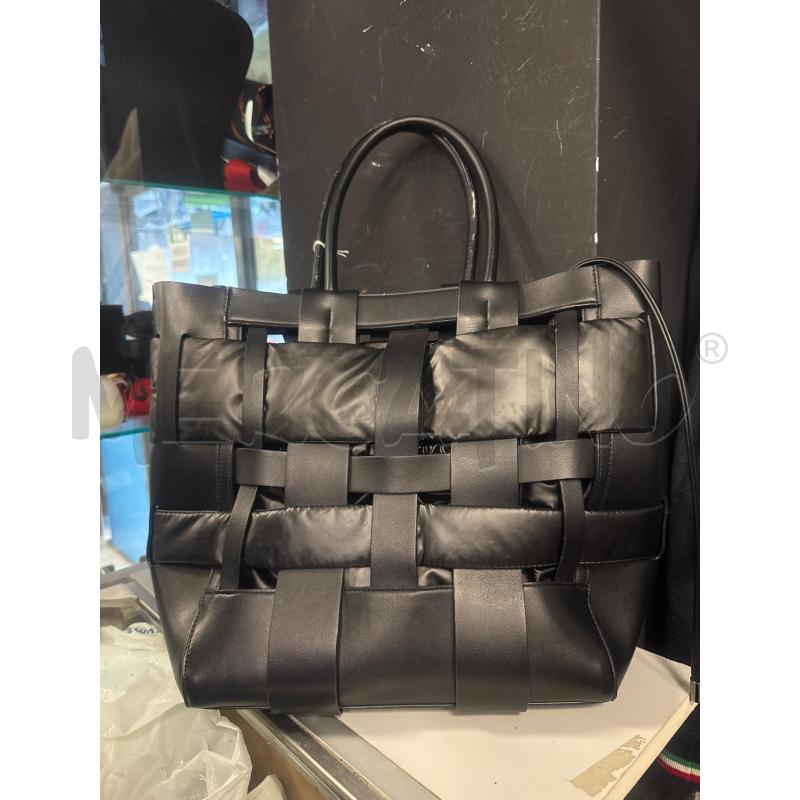 BORSA DONNA TOSCA BLU INTRECCIATA NERA SACCA  | Mercatino dell'Usato Cava de tirreni 2