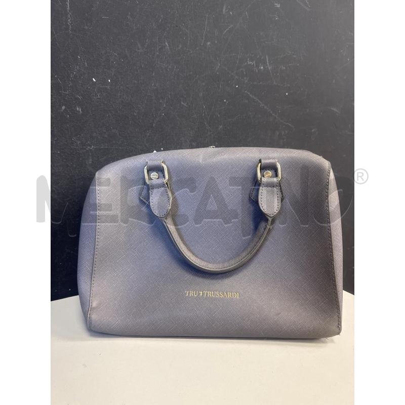BORSA DONNA TRUSSARDI GRIGIA BAULETTO | Mercatino dell'Usato Cava de tirreni 1