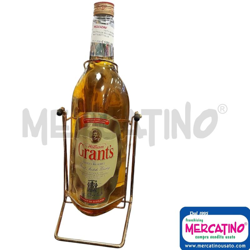 BOTTIGLIA WILLIAMS GRANT'S BOTTIGLIA 3L STRUTTURA METALLO | Mercatino dell'Usato Cava de tirreni 1