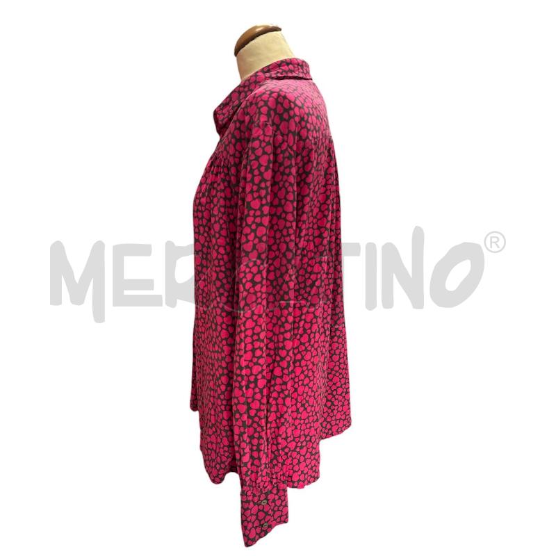 CAMICIA DONNA HOGO BOSS SETA FUCSIA NERA CUORICINI | Mercatino dell'Usato Cava de tirreni 2