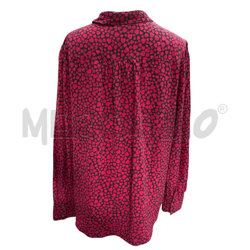 CAMICIA DONNA HOGO BOSS SETA FUCSIA NERA CUORICINI | Mercatino dell'Usato Cava de tirreni 5