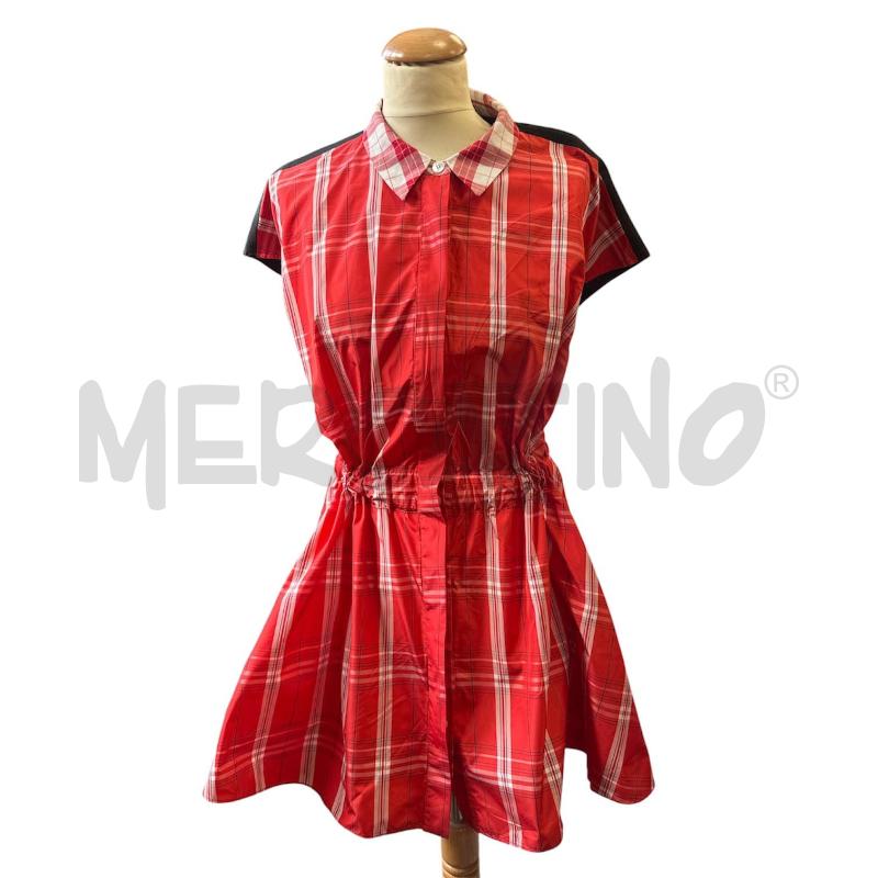 CAMICIA DONNA MARINA RINALDI SCARTELLINATA ROSSA + CINTURA | Mercatino dell'Usato Cava de tirreni 1