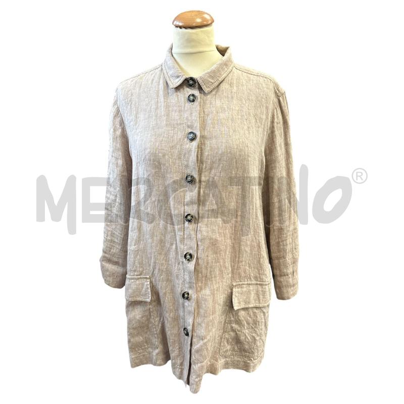 CAMICIA DONNA MARINA RINALDI SPORT BEIGE MISTO LINO  | Mercatino dell'Usato Cava de tirreni 1