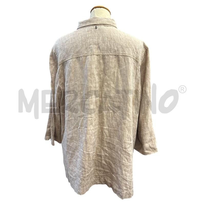 CAMICIA DONNA MARINA RINALDI SPORT BEIGE MISTO LINO  | Mercatino dell'Usato Cava de tirreni 3