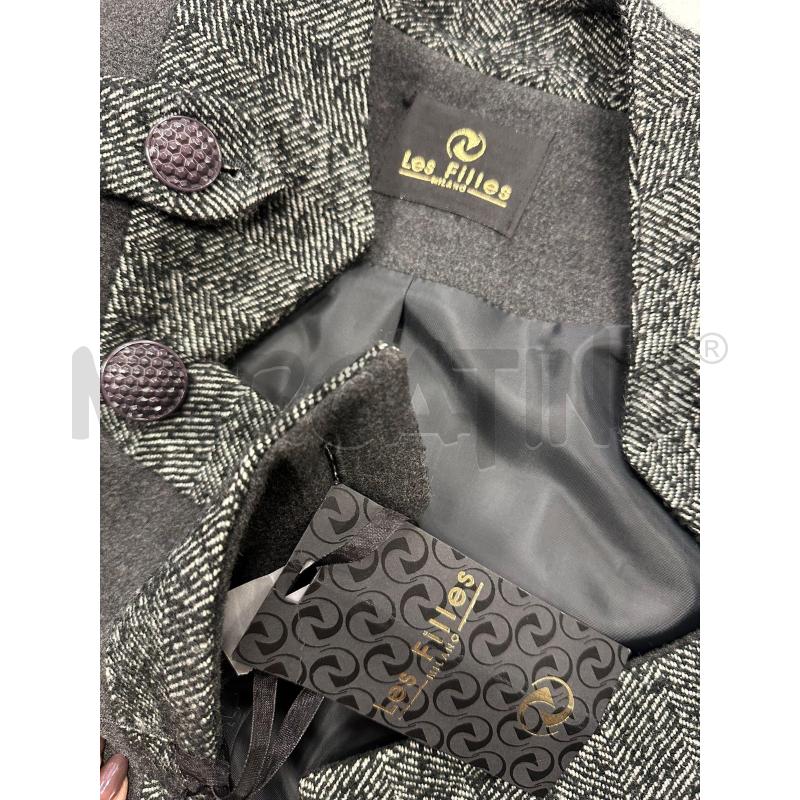CAPPOTTO DONNA LES FILLES GRIGIO CHIUSURA DOPPIO PETTO NUOVO | Mercatino dell'Usato Cava de tirreni 2