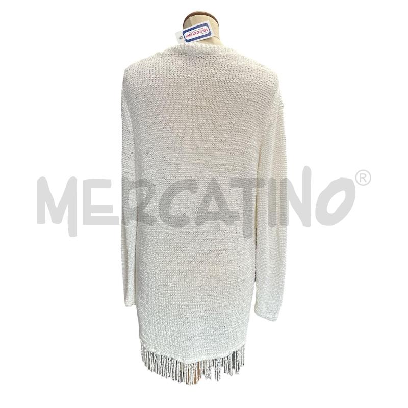 CARDIGAN DONNA FABIANA FILIPPI BIANCO FRANGE PENDENTI | Mercatino dell'Usato Cava de tirreni 3