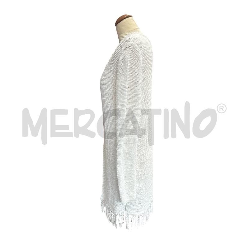 CARDIGAN DONNA FABIANA FILIPPI BIANCO FRANGE PENDENTI | Mercatino dell'Usato Cava de tirreni 4