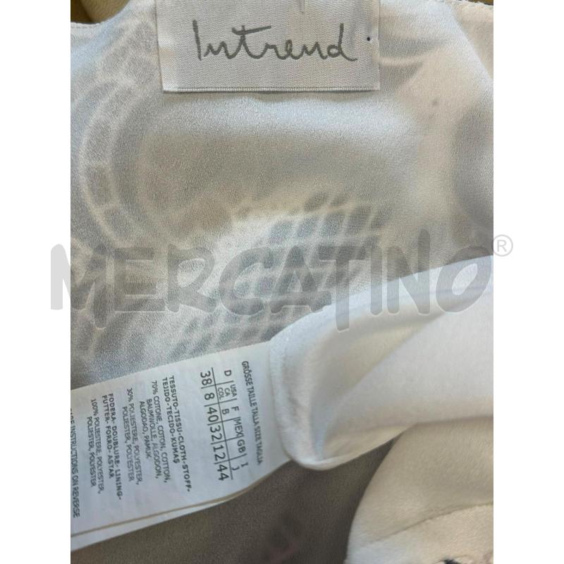 CARDIGAN DONNA INTREND BIANCO BLU PIZZO  | Mercatino dell'Usato Cava de tirreni 2
