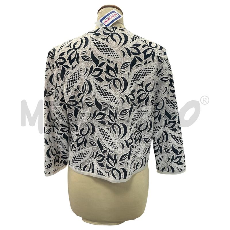 CARDIGAN DONNA INTREND BIANCO BLU PIZZO  | Mercatino dell'Usato Cava de tirreni 5