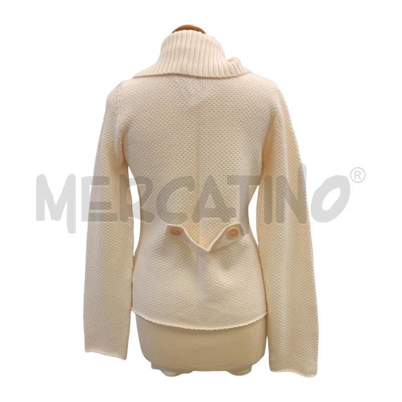 CARDIGAN DONNA MASSIMO DUTTI PANNA BOTTONI DOPPIO PETTO | Mercatino dell'Usato Cava de tirreni 4