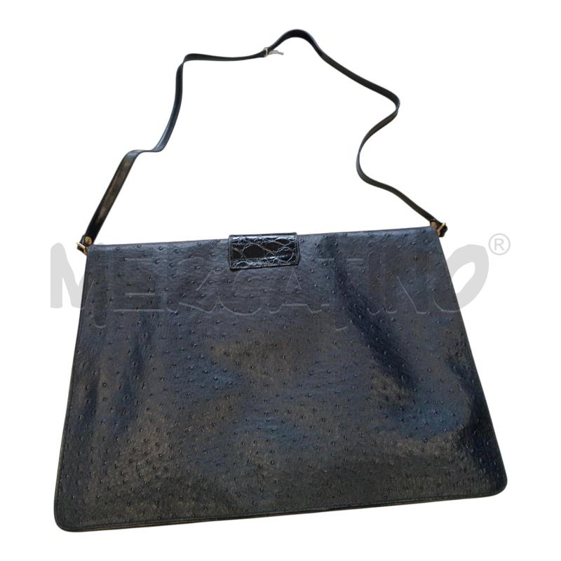 CARTELLA FENDI BLU MARTELLATA + TRACOLLA | Mercatino dell'Usato Cava de tirreni 5