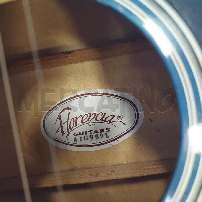 CHITARRA FLORENCIA GUITARS ADG95BL BLU MANCA 1 CORDA | Mercatino dell'Usato Cava de tirreni 2