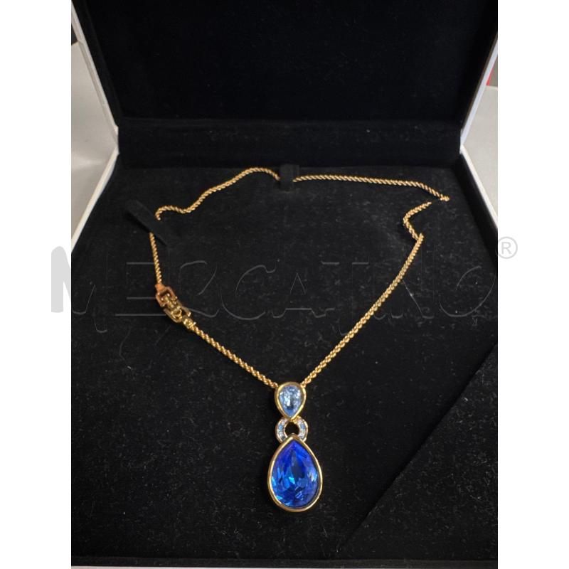 COLLANA SWAROVSKI DORATA CIONDOLO GOCCIA | Mercatino dell'Usato Cava de tirreni 2