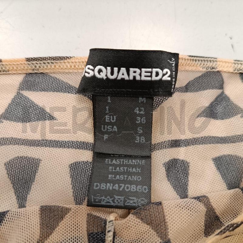 COLLANT DSQUARED2 TRIBAL TATOO BEIGE NERO | Mercatino dell'Usato Cava de tirreni 2
