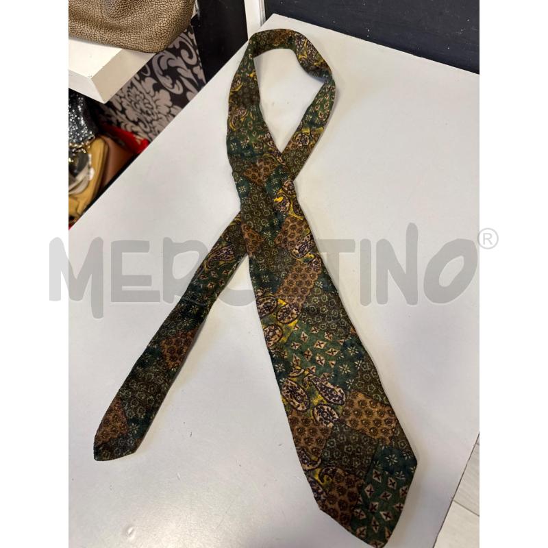 CRAVATTA DOLCE&GABBANA VERDE MARRONE VELLUTO | Mercatino dell'Usato Cava de tirreni 1