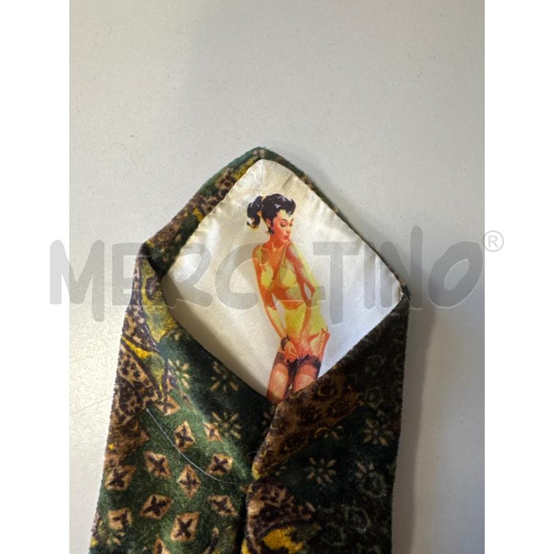 CRAVATTA DOLCE&GABBANA VERDE MARRONE VELLUTO | Mercatino dell'Usato Cava de tirreni 3