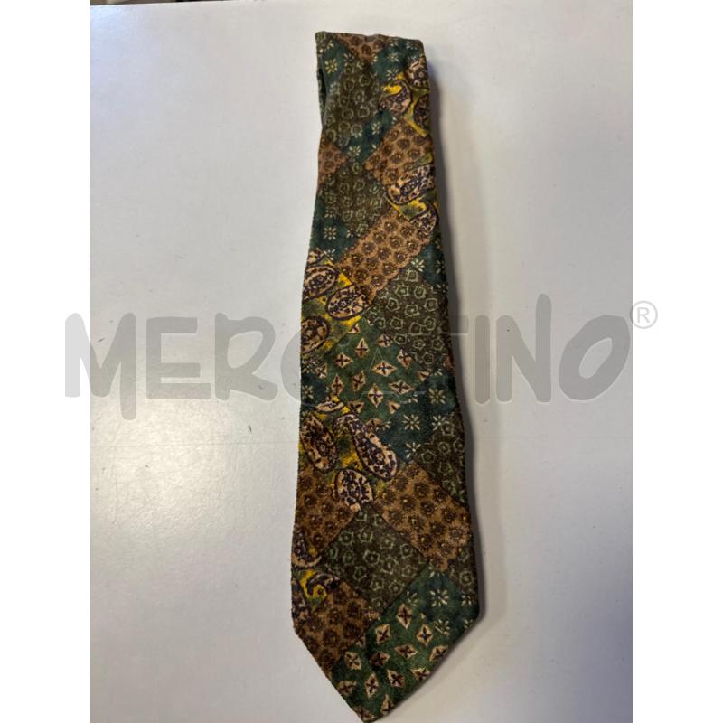CRAVATTA DOLCE&GABBANA VERDE MARRONE VELLUTO | Mercatino dell'Usato Cava de tirreni 4