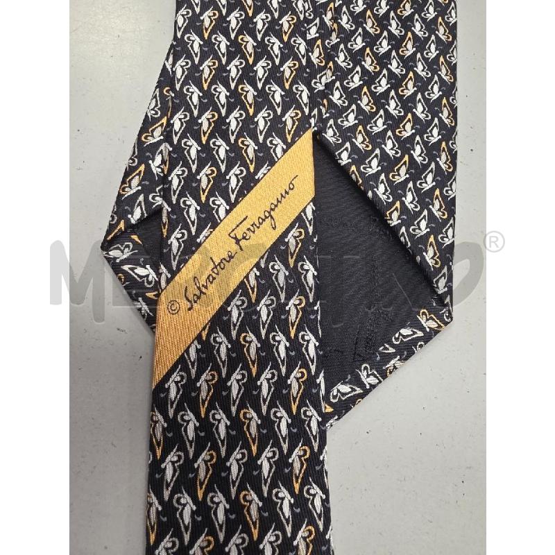 CRAVATTA SALVATORE FERRAGAMO NERA FARFALLE | Mercatino dell'Usato Cava de tirreni 3