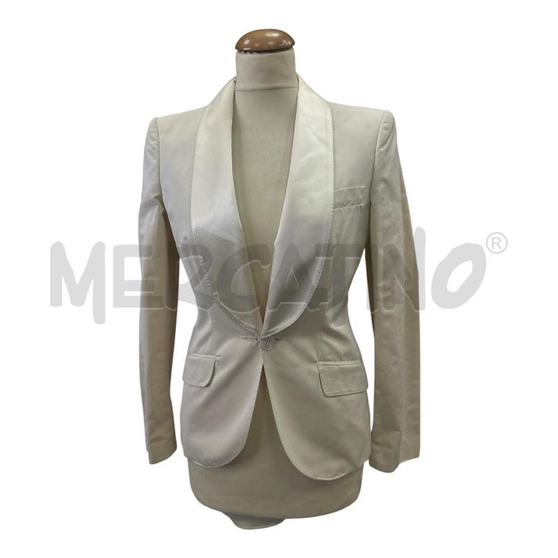 GIACCA DONNA BLUMARINE BEIGE BOTTONE MADREPERLA | Mercatino dell'Usato Cava de tirreni 1