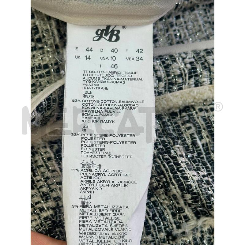 GIACCA DONNA DIANA GALLESI BIANCA NERA TWEED CARDIGAN | Mercatino dell'Usato Cava de tirreni 2