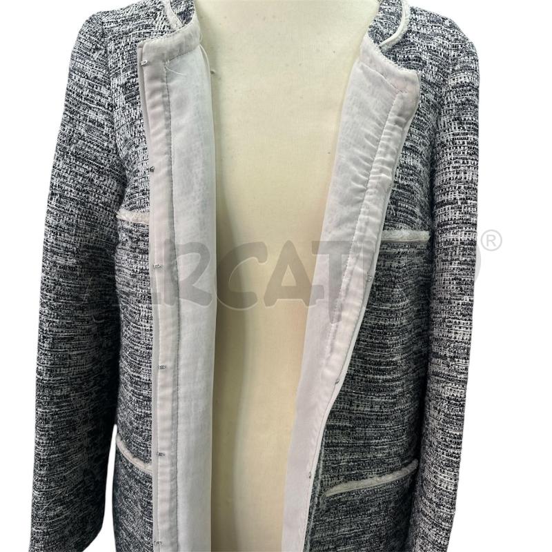 GIACCA DONNA DIANA GALLESI BIANCA NERA TWEED CARDIGAN | Mercatino dell'Usato Cava de tirreni 4