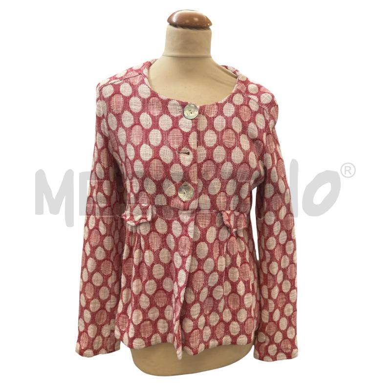 GIACCA DONNA MANILA GRACE ROSSA BIANCA CERCHI  | Mercatino dell'Usato Cava de tirreni 1
