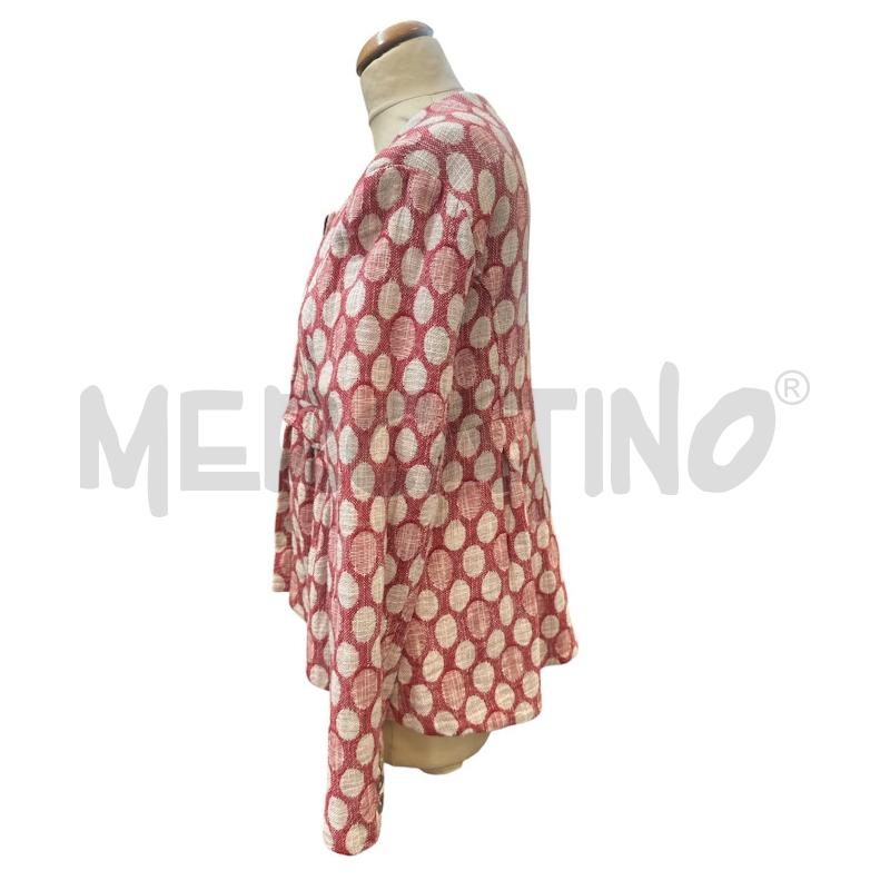 GIACCA DONNA MANILA GRACE ROSSA BIANCA CERCHI  | Mercatino dell'Usato Cava de tirreni 4