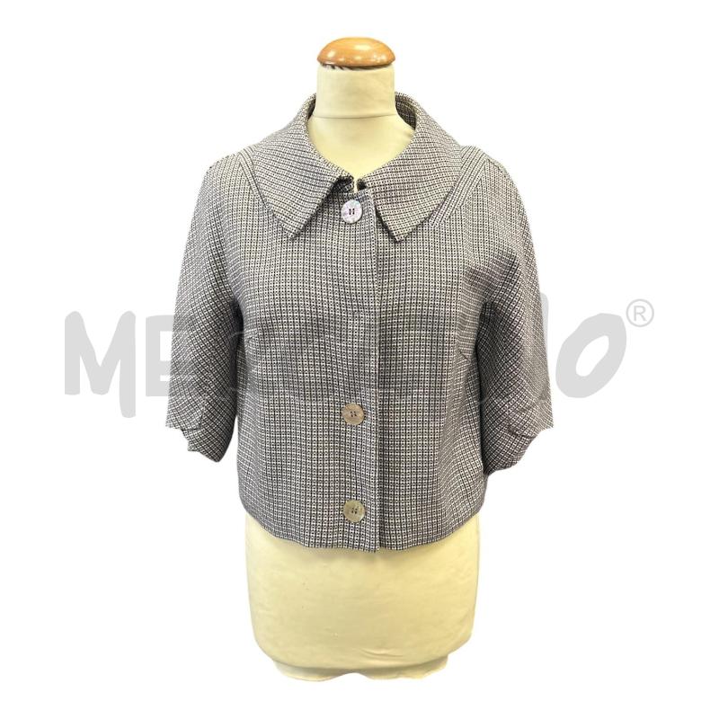 GIACCA DONNA MAX MARA SCARTELLINATA GRIGIA BOTTONI MADREPERLA  | Mercatino dell'Usato Cava de tirreni 1