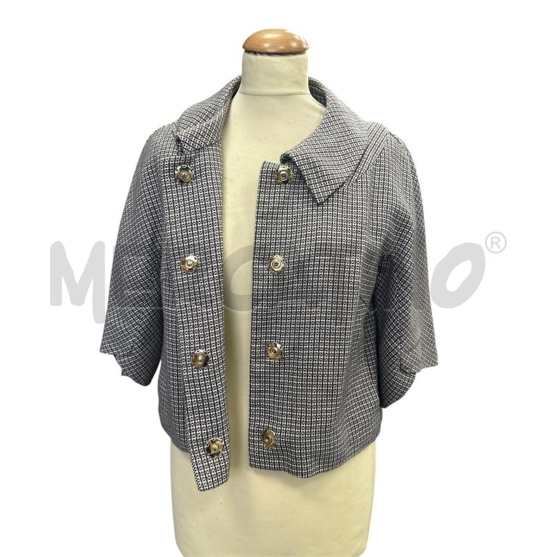 GIACCA DONNA MAX MARA SCARTELLINATA GRIGIA BOTTONI MADREPERLA  | Mercatino dell'Usato Cava de tirreni 3
