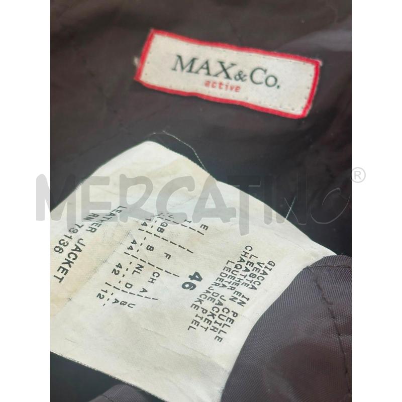 GIACCA DONNA MAX & CO MARRONE PELLE | Mercatino dell'Usato Cava de tirreni 2