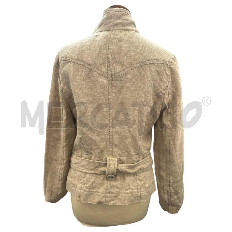GIACCA DONNA NEW PENNY BEIGE LINO BEIGE TASCHE | Mercatino dell'Usato Cava de tirreni 2