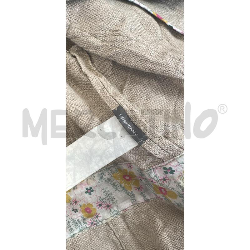 GIACCA DONNA NEW PENNY BEIGE LINO BEIGE TASCHE | Mercatino dell'Usato Cava de tirreni 3