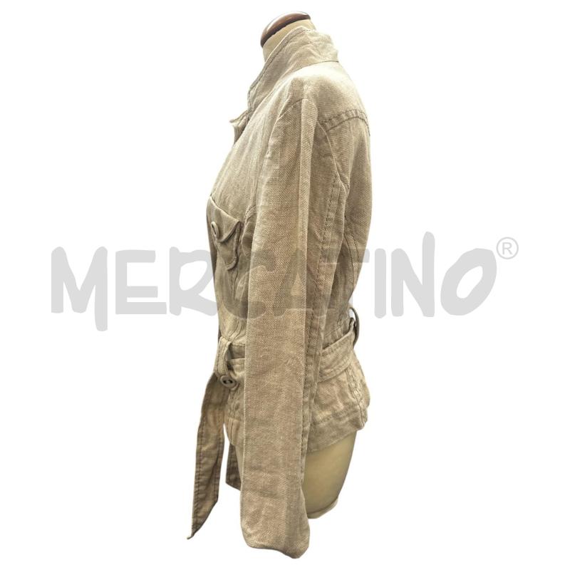 GIACCA DONNA NEW PENNY BEIGE LINO BEIGE TASCHE | Mercatino dell'Usato Cava de tirreni 4