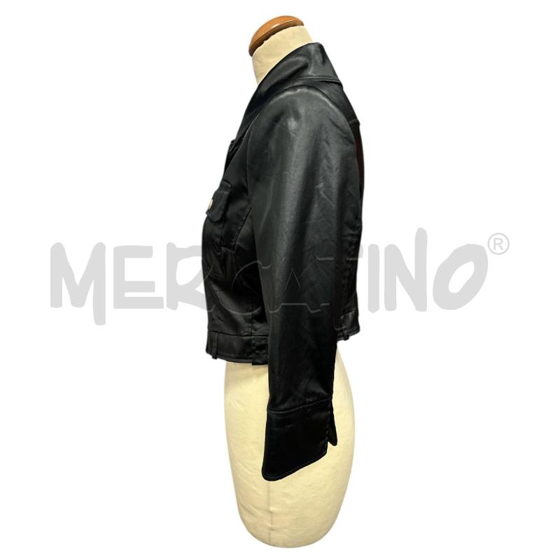 GIACCA DONNA ROBERTO CAVALLI NERA TASCHE INTERNO MACULATO  | Mercatino dell'Usato Cava de tirreni 5