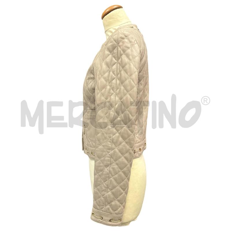 GIACCA DONNA SHI VERA PELLE BEIGE CATENA DORATA | Mercatino dell'Usato Cava de tirreni 4
