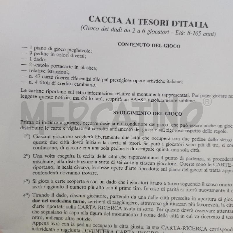 GIOCO DA TAVOLO CACCIA AI TESORI DELL'ITALIA | Mercatino dell'Usato Cava de tirreni 4