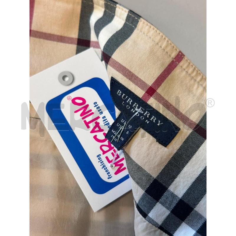 GONNA BURBERRY BEIGE ROSSA BIANCA NERA QUADRI | Mercatino dell'Usato Cava de tirreni 2