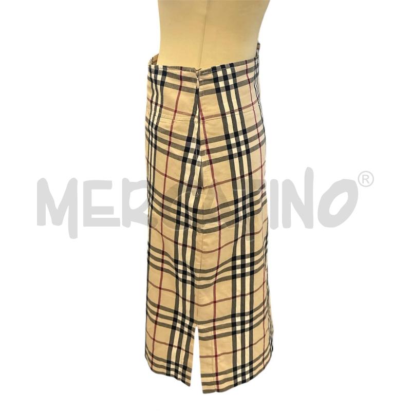 GONNA BURBERRY BEIGE ROSSA BIANCA NERA QUADRI | Mercatino dell'Usato Cava de tirreni 3