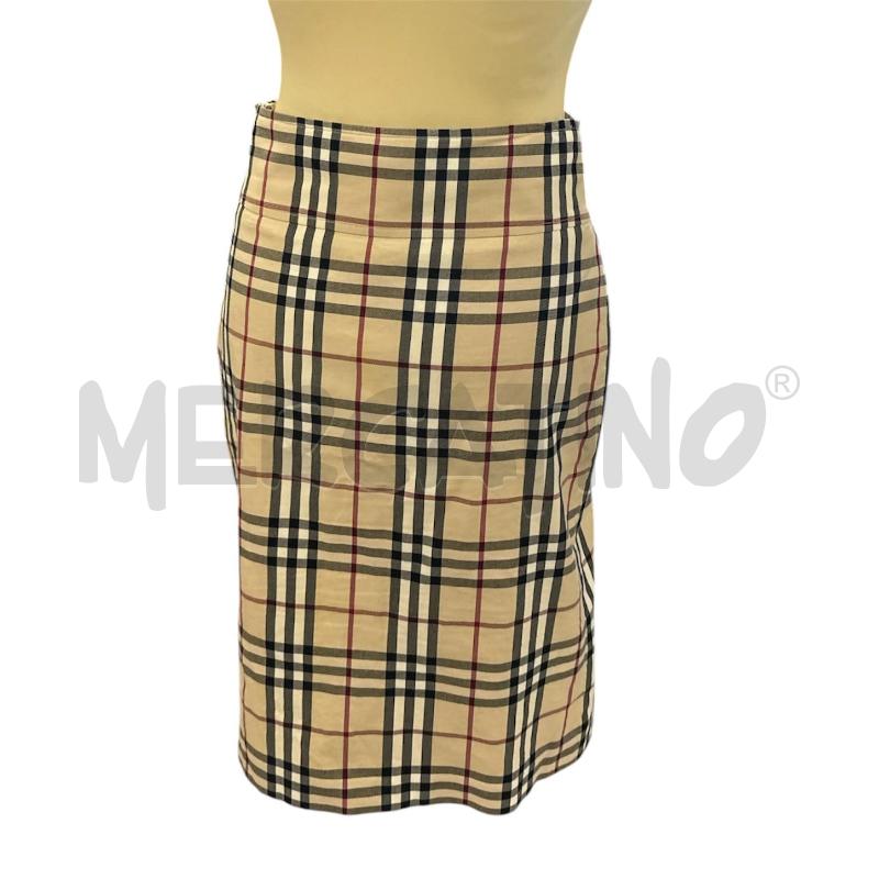 GONNA BURBERRY BEIGE ROSSA BIANCA NERA QUADRI | Mercatino dell'Usato Cava de tirreni 4