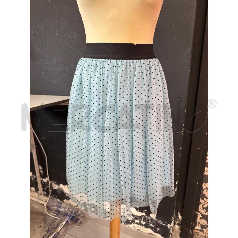 GONNA PINKO CELESTE TULLE POIS NERI MOLLA  | Mercatino dell'Usato Cava de tirreni 1