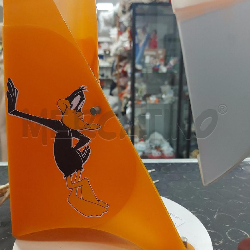 LAMPADA DA SCRIVANIA DAFFY DUCK ARANCIONE BASE ARG. | Mercatino dell'Usato Cava de tirreni 3