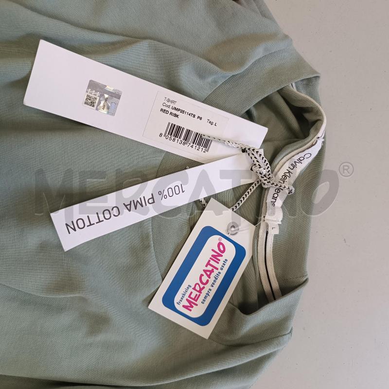 MAGLIA UOMO CALVIN KLEIN JEANS VERDE MEZZA MANICA | Mercatino dell'Usato Cava de tirreni 3