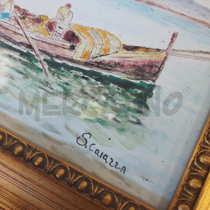 MATTONELLA PICCOLA S. CAIAZZA 36.5X33 CORNICE DORATA | Mercatino dell'Usato Cava de tirreni 2