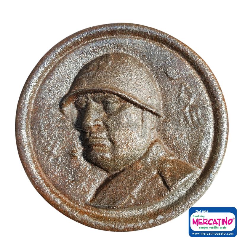 MEDAGLIA BENITO MUSSOLINI METALLO | Mercatino dell'Usato Cava de tirreni 1