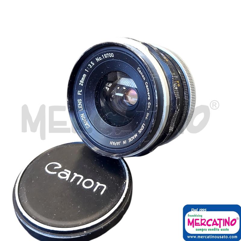 OBIETTIVO CANON LENS FL 28 MM 1:3.5 | Mercatino dell'Usato Cava de tirreni 1