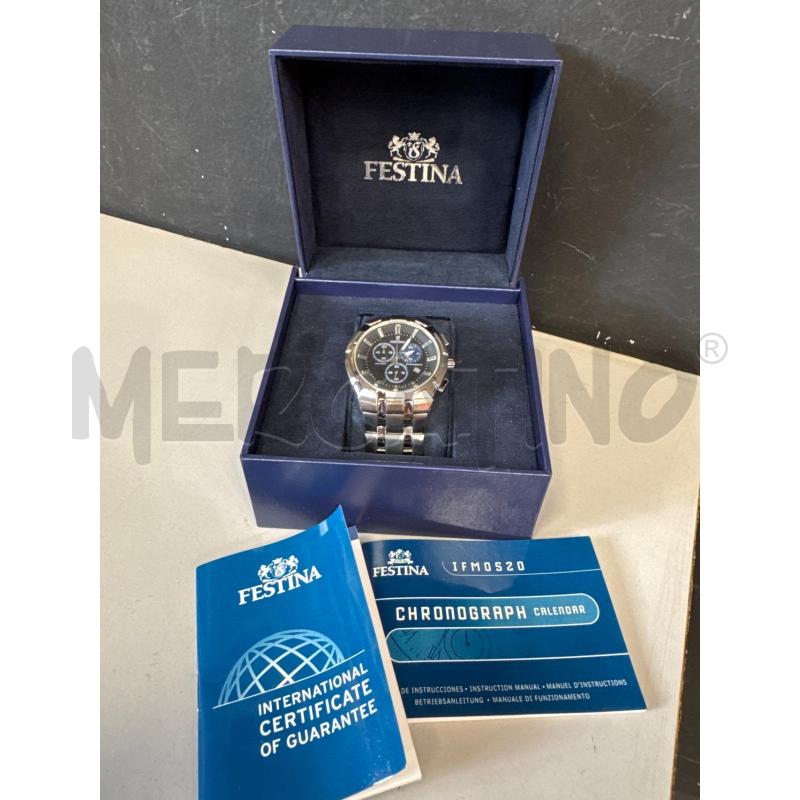 OROLOGIO DA POLSO FESTINA SILVER QUADRANTE BLU | Mercatino dell'Usato Cava de tirreni 1